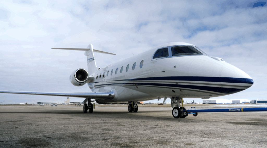 Gulfstream G280 on the tarmac.